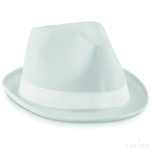 Polyester zonnehoed Woogie wit