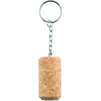 Sleutelhanger met kurk Tapon beige