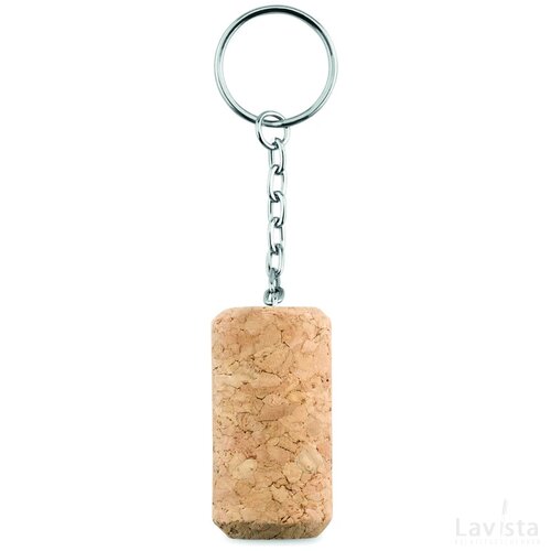 Sleutelhanger met kurk Tapon beige
