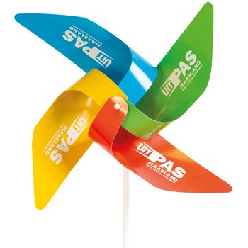 Windmolentje van kunststof | Met logo