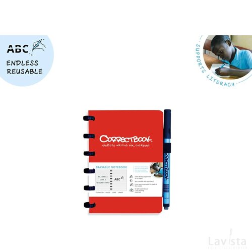 Correctbook A6 Rood