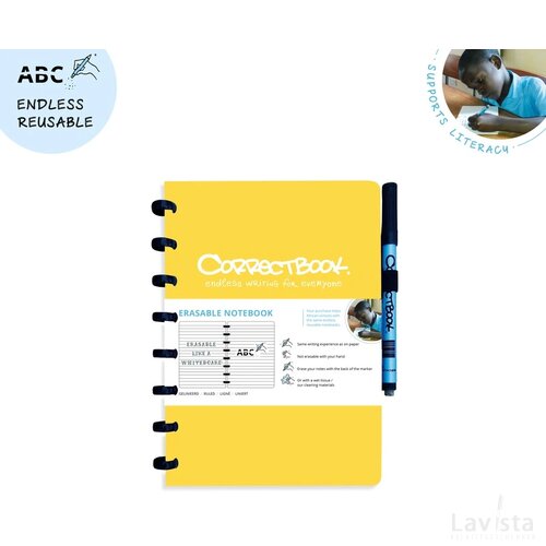 Correctbook A5 Geel