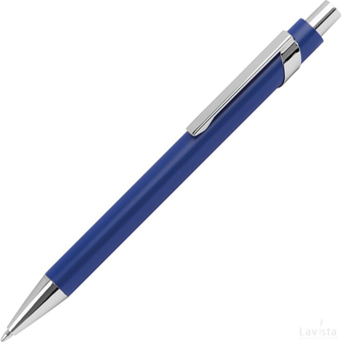 rubbercoated pen blauw