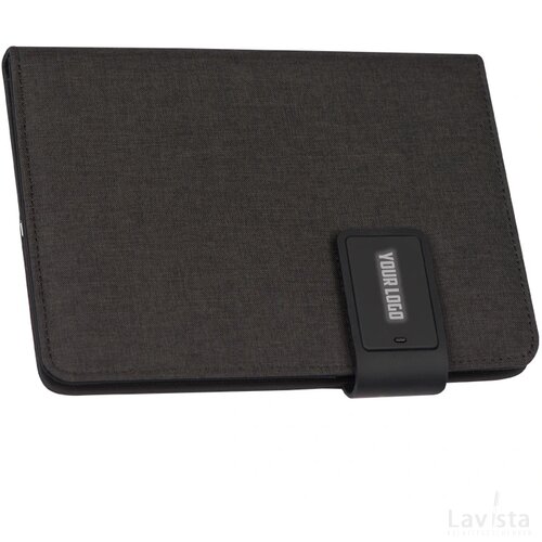 Notitieboek DIN A5 met geïntegreerde powerbank wit