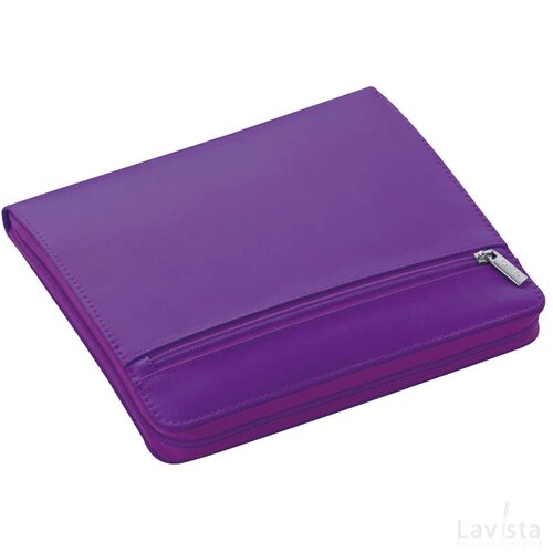 Schrijfmap nylon paars purple roze