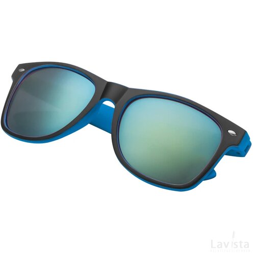 Bicolour Zonnebril blauw