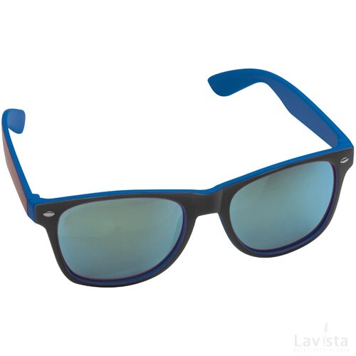 Bicolour Zonnebril blauw