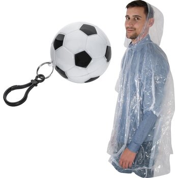 Regenponcho in voetbal multicolored meerkleurig