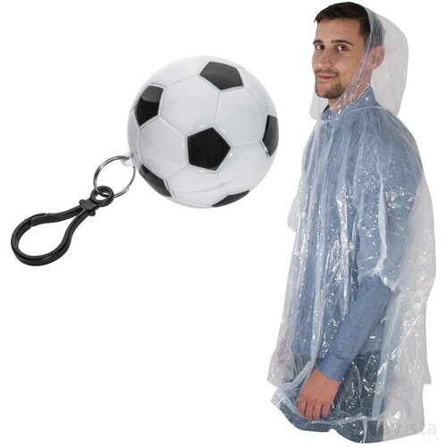 Regenponcho in voetbal multicolored meerkleurig