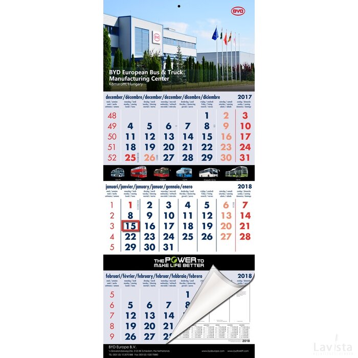3 Maandskalender luxe