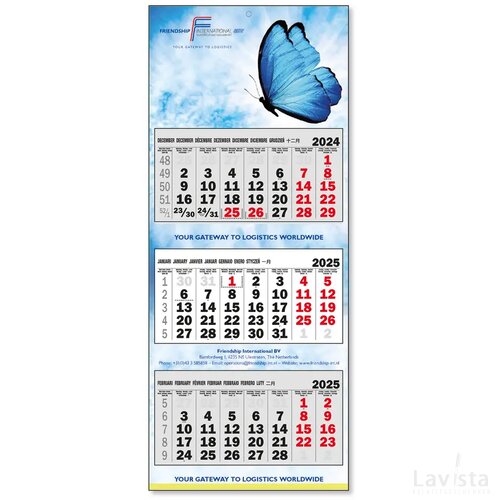 3 Maandskalender luxe plus