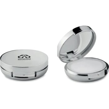 Lippenbalsem spiegel Duo mirror glanzend zilver