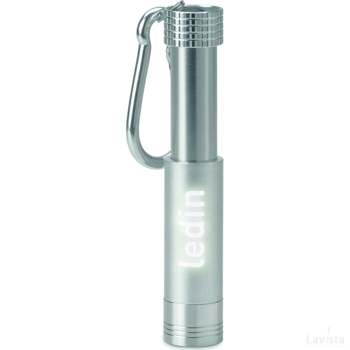 Aluminium/abs led zaklampje Pop light zilver