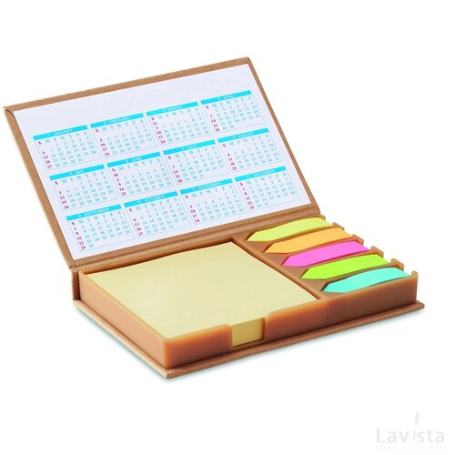 Bureauset kalender Memocalendar beige