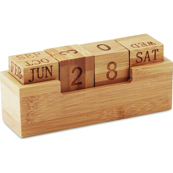 Bureaukalender bamboo Karenda hout