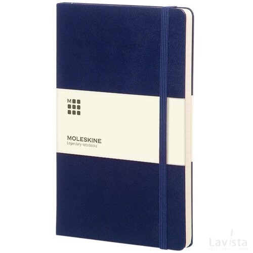 Moleskine Classic Hard Cover Large gelinieerd Prussian Blue Pruisisch blauw