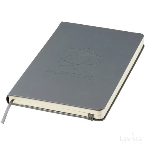 Moleskine Classic Hard Cover Large gelinieerd Slate Grey Leisteengrijs