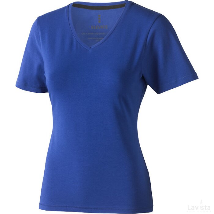 Kawartha organisch dames t-shirt korte mouwen blauw Blauw