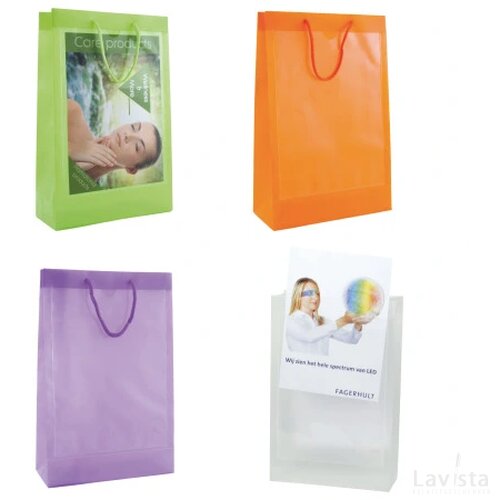 Transparante tas met 2 vensters A4 transparant