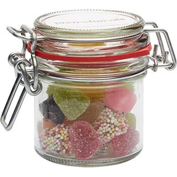 Glazen weckpotje met snoep (255 ml) Transparant