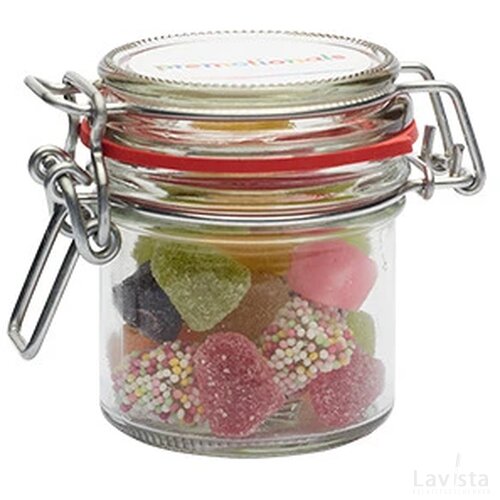 Glazen weckpotje met snoep (255 ml) Transparant
