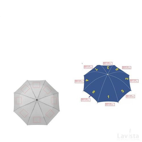 Colorado Mini Opvouwbare Paraplu Wit