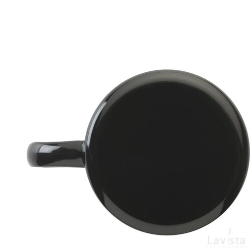 Retro Emaille Mug Mok Zwart/Wit