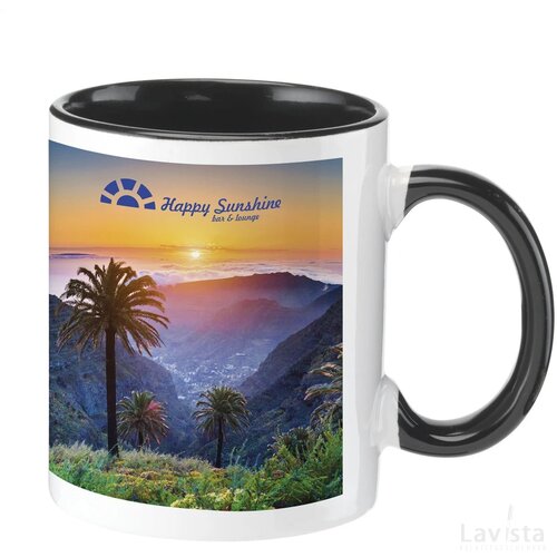Full Colour Mug Colorato Zwart