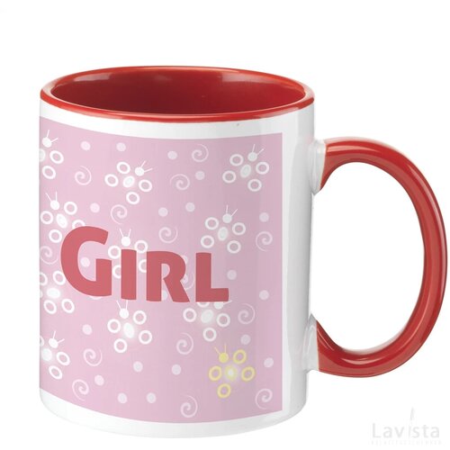 Full Colour Mug Colorato Rood