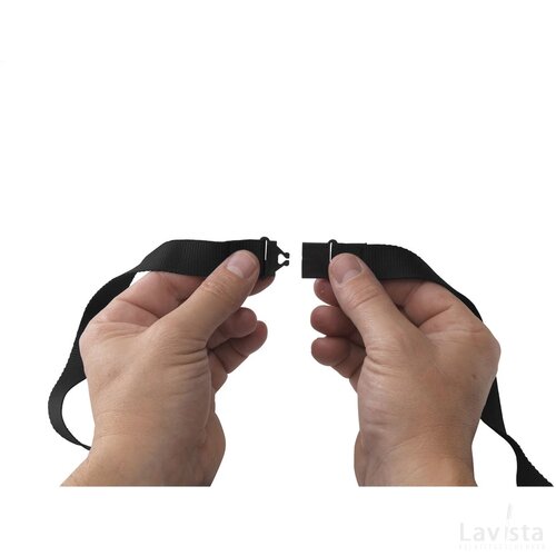 Keycord Budget Safety 2 Cm Lanyard Zwart