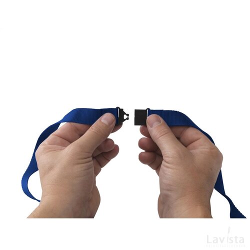 Keycord Budget Safety 2 Cm Lanyard Donkerblauw