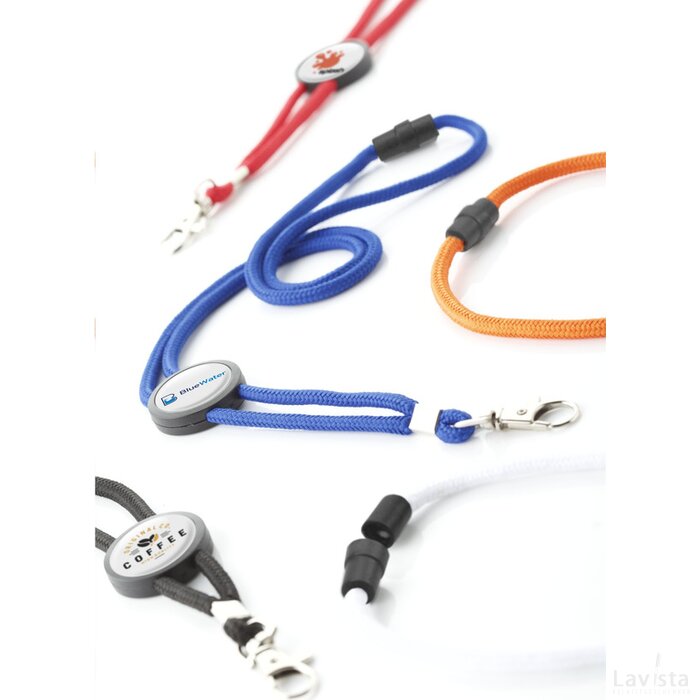 Keycord Tube Slider 0,5 Cm Lanyard Wit