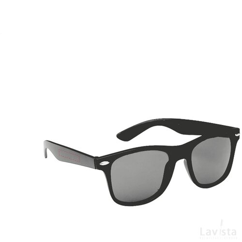 Malibu Matt Black Zonnebril Zwart