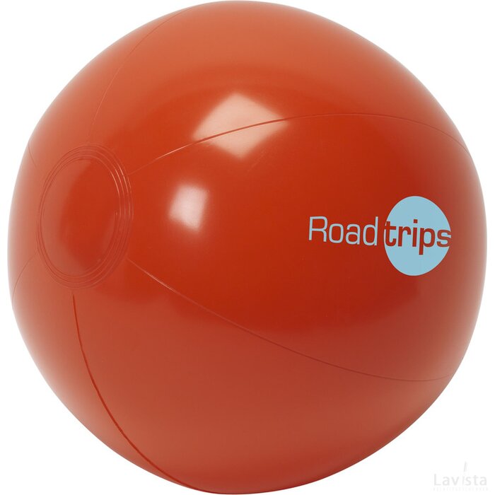 Beachball Solid Ø 40 Cm Strandbal Rood