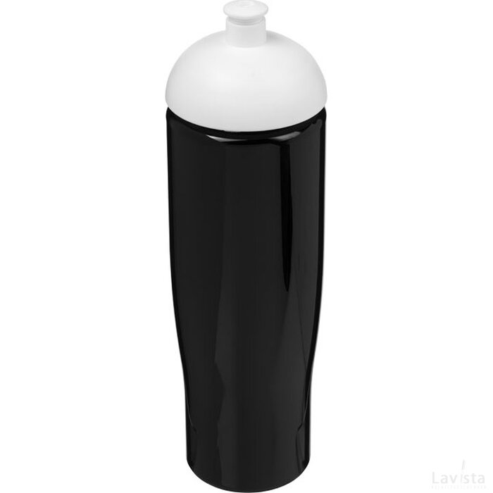 H2O Tempo® 700 ml bidon met koepeldeksel Zwart,Wit Zwart, Wit Zwart/Wit