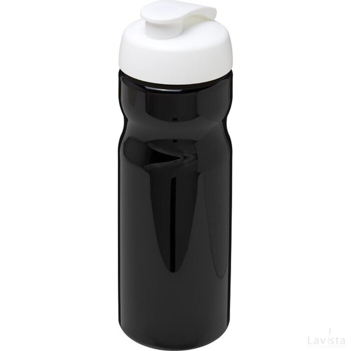H2O Base® 650 ml sportfles met flipcapdeksel Zwart,Wit Zwart, Wit Zwart/Wit