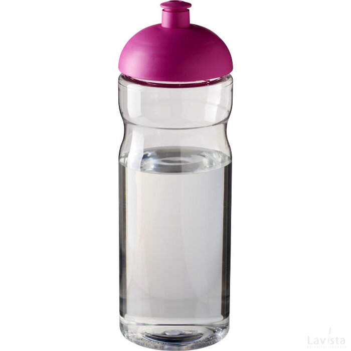 H2O Base® 650 ml bidon met koepeldeksel Transparant,Roze Transparant, Roze Transparant/Roze