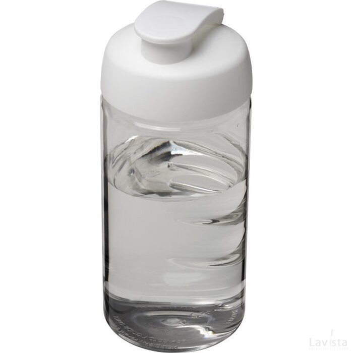 H2O Bop® 500 ml sportfles met flipcapdeksel Transparant,Wit Transparant, Wit Transparant/Wit