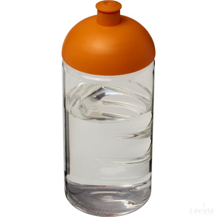 H2O Bop® 500 ml bidon met koepeldeksel Transparant,Oranje Transparant, Oranje