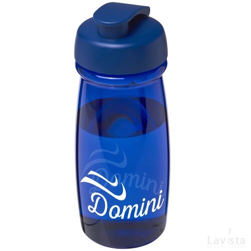 H2O Pulse® 600 ml sportfles met flipcapdeksel blauw Blauw