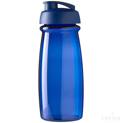 H2O Pulse® 600 ml sportfles met flipcapdeksel blauw Blauw