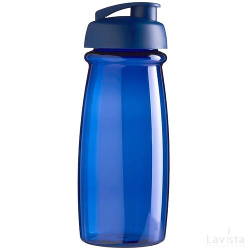H2O Pulse® 600 ml sportfles met flipcapdeksel blauw Blauw