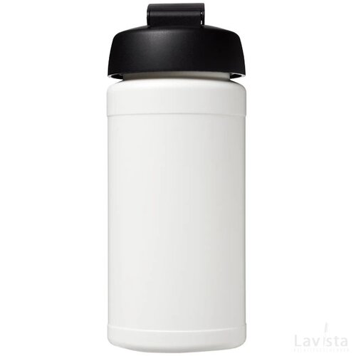 Baseline® Plus 500 ml sportfles met flipcapdeksel Wit,Zwart Wit, Zwart Wit/Zwart