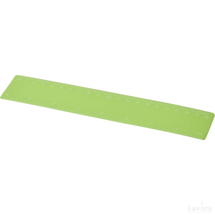 Rothko 20 cm PP liniaal Transparant groen Frosted green Frosted groen
