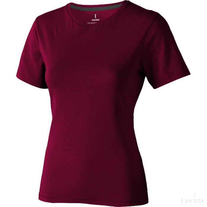 Nanaimo dames t-shirt met korte mouwen bordeaux Bordeaux rood