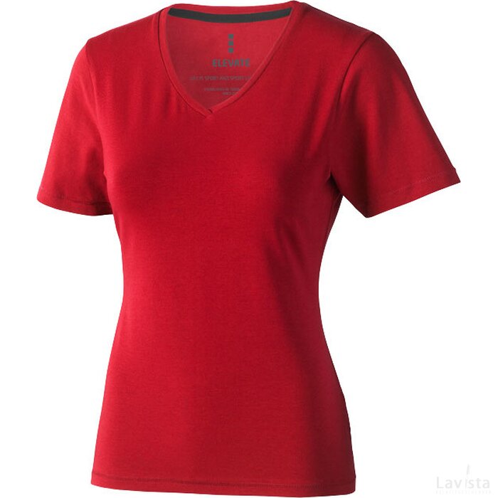 Kawartha organisch dames t-shirt korte mouwen Rood