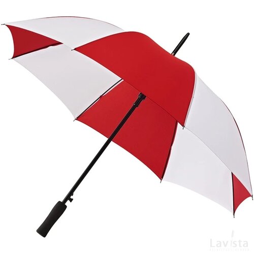 Falcone® golfparaplu, automaat rood/wit