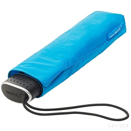 miniMAX® platte opvouwbare paraplu, windproof blauw