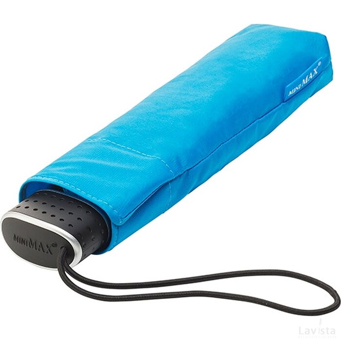 miniMAX® platte opvouwbare paraplu, windproof blauw