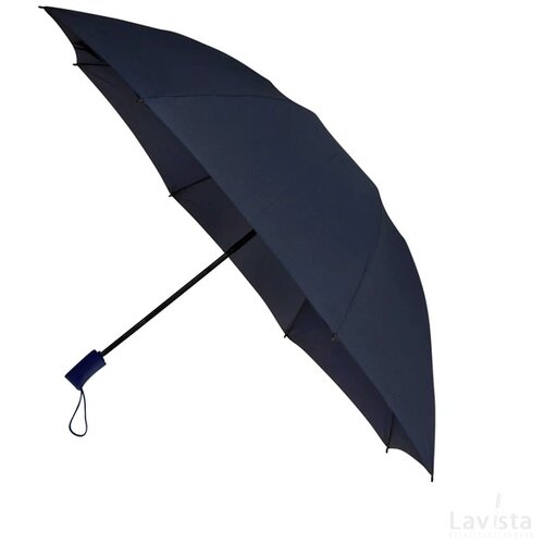 opvouwbare inside out paraplu auto open + close blauw